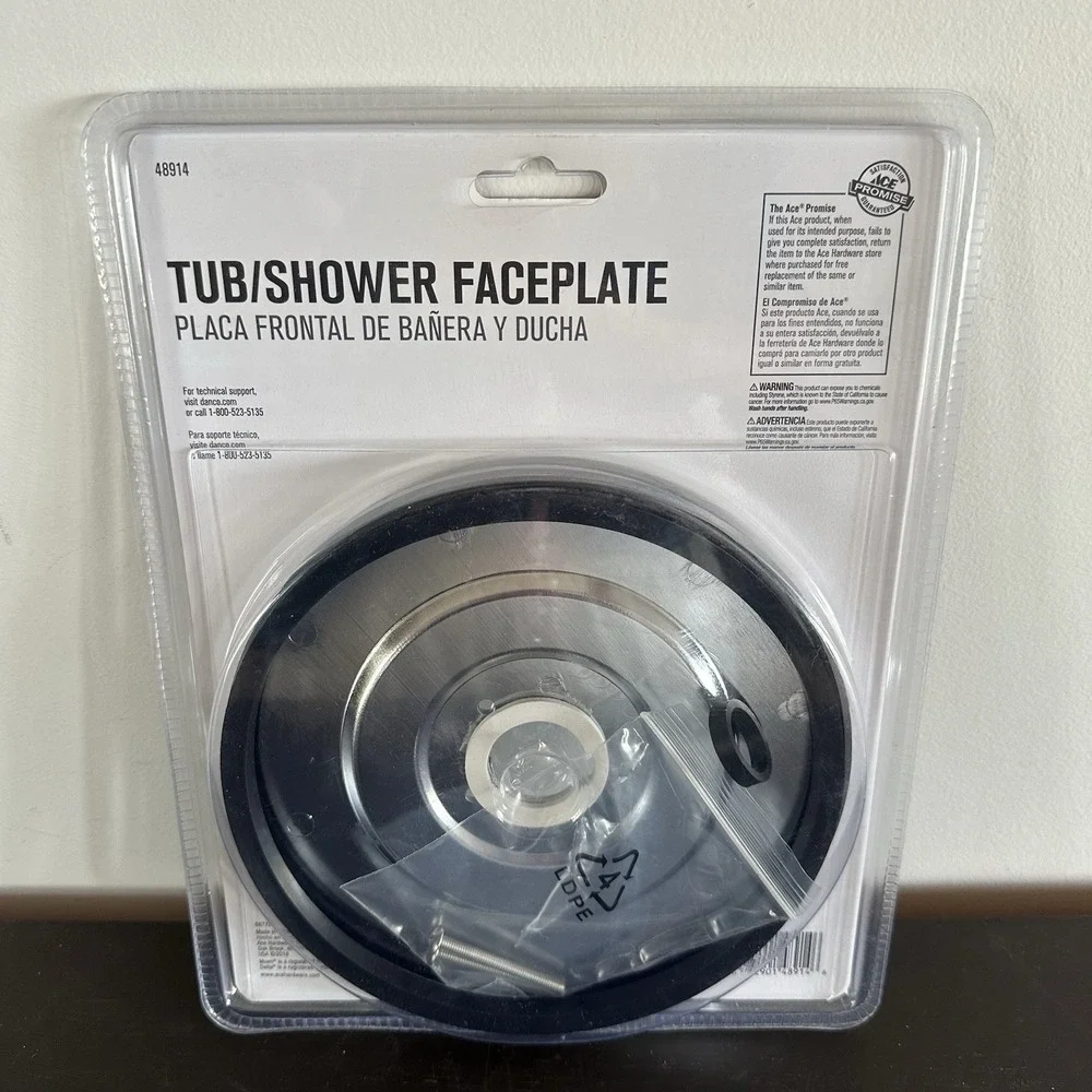 New Ace Hardware Tub/Shower Faceplate Chrome 48914 Fits Mine & Delta